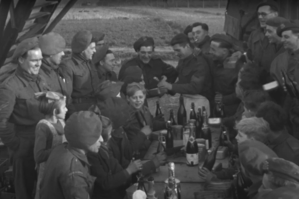 Kerstpudding eten met de bevrijders in Limburg