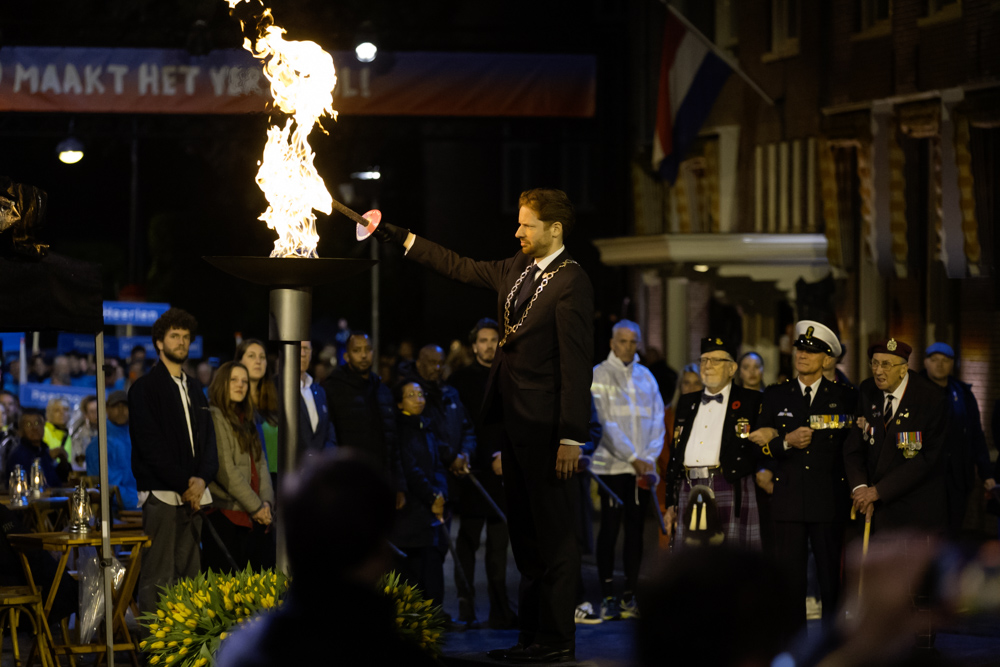 Fotoreportage Vuur van de Vrijheid, Wageningen 4 mei