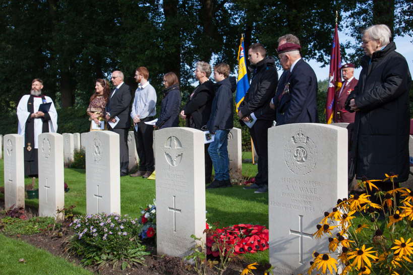 Three ceremonies for the interment of ashes of an Arnhem Veteran