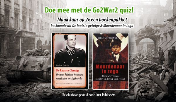 Doe mee aan de miniquiz op Go2War2.nl en win 2 boeken