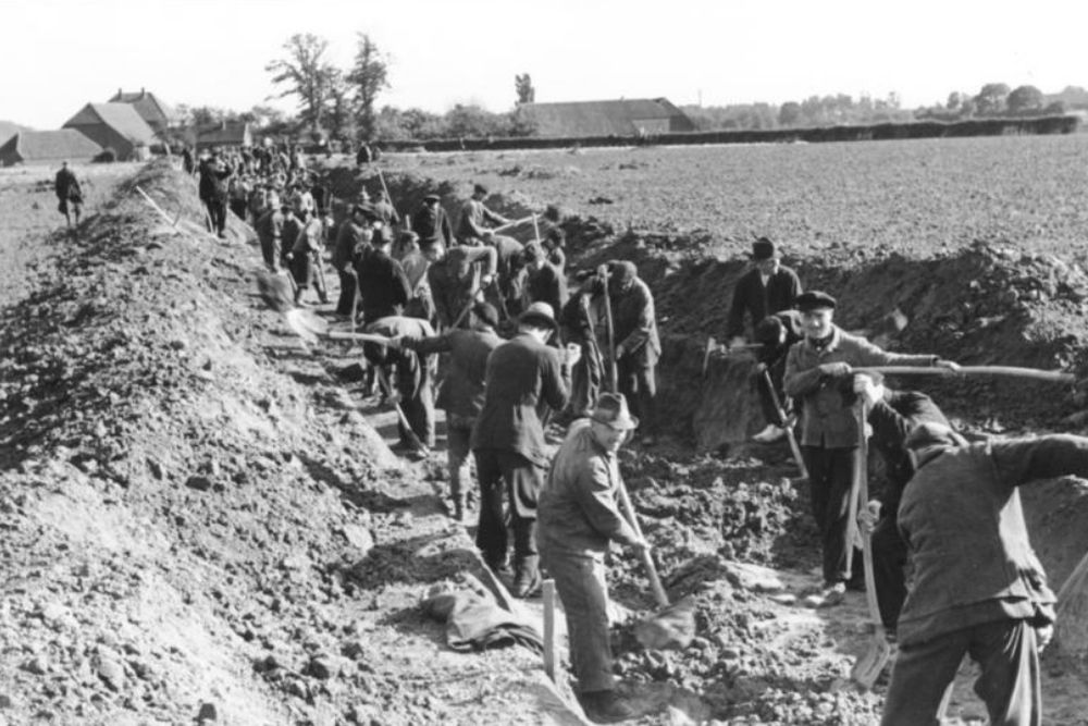 Loopgraven in de achtertuin