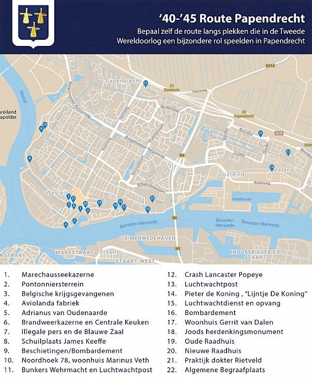 Oorlogsroute door Papendrecht