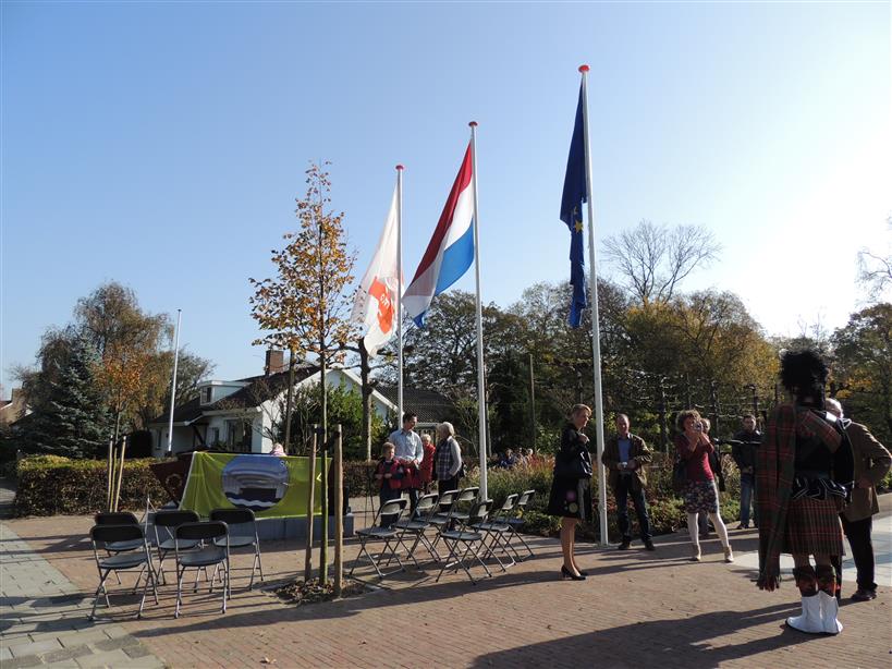 Onthulling plaquette Buffalo monument in Middelburg