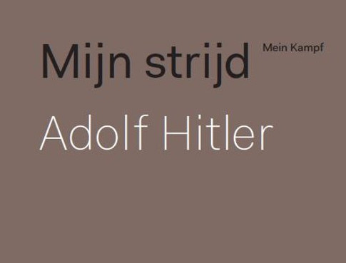 'Mijn Strijd wordt vast geen bestseller, maar het is goed dat het te koop is'