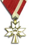 Cross 3rd Class with Swords to the Order of the Crown of King Zvonimir