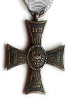 Cross on Silesian Ribbon of Valor and Merit 1st Class