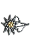 Mountain Soldier Edelweis Capbadge