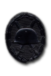 Gewonden Badge 1957 in Zwart