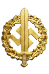 SA Sports Badge in Gold