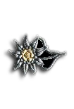 Mountain Soldier Edelweis Capbadge