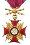 Cross of Merit in gold with Swords