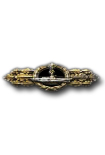 U boat clasp in Bronze