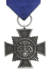 Politie  Dienstonderscheiding voor 25 jaar, 1e Klasse, 1938-1939