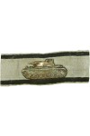 Tank vernietigings Badge in Zilver