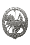 German Horsewagon Drivers Decoration in Silver