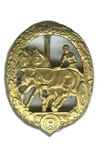 German Horsewagon Drivers Decoration in GOld