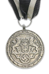 Politie  Dienstonderscheiding voor  8 jaar, 3e Klasse, 1938-1939