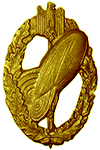 Balloon Observer Badge in Gold