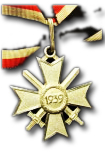 Knights Cross for the War Merit Cross 1957 with Swords
