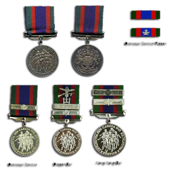 Canadian World War II Volunteer Service Medal Ribbon 6" Original Govt Issue