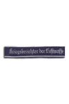 Armband Oorlogsverslaggever der Luftwaffe