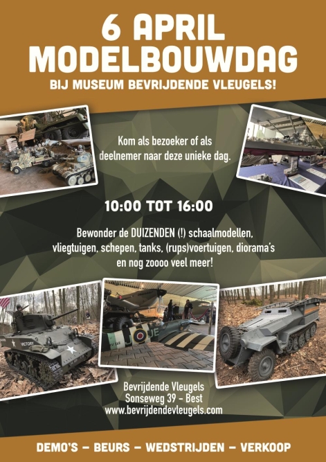Modelbouwdag 2025 in Museum Bevrijdende Vleugels