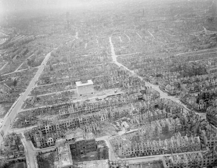 Photo: What British Bombers Did at Bremen on the Weser.