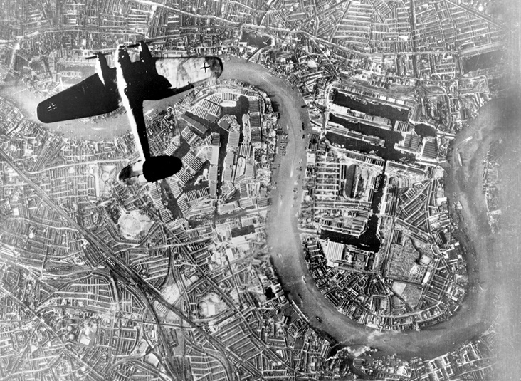 Photo: How London Docks looked to the Luftwaffe.