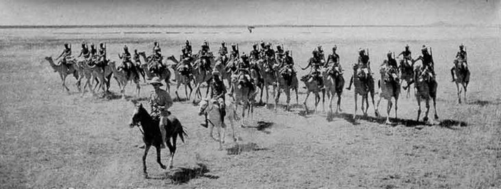 Across the Arid Plains of East Africa Races a Troop of Britain's Fames Somaliland Camel Corps